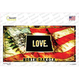North Dakota Love Novelty Sticker Decal