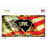 South Carolina Love Novelty Sticker Decal