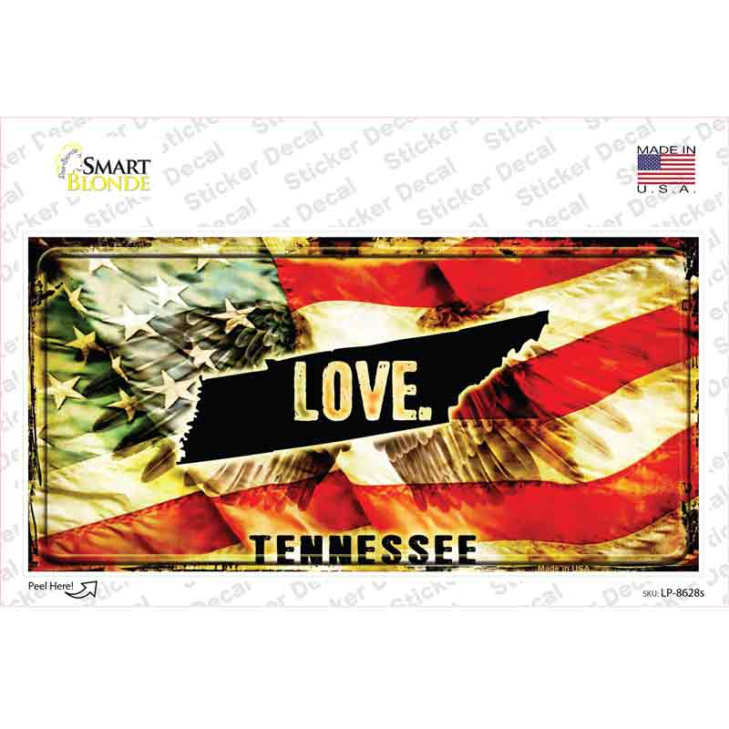 Tennessee Love Novelty Sticker Decal