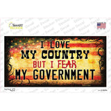 I Love My Country Novelty Sticker Decal
