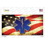 EMT Logo With USA Flag Novelty Sticker Decal