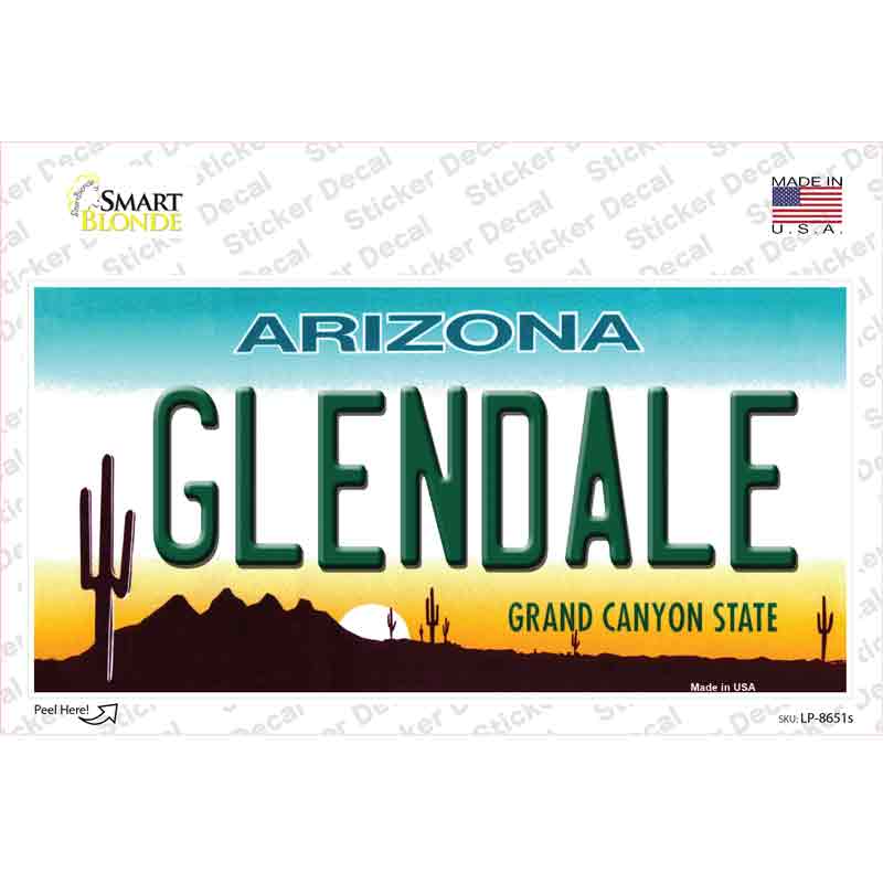 Glendale Arizona Novelty Sticker Decal