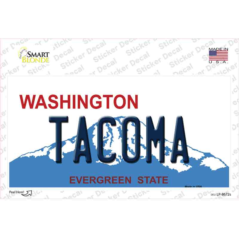 Tacoma Washington Novelty Sticker Decal