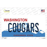 Cougars Washington Novelty Sticker Decal