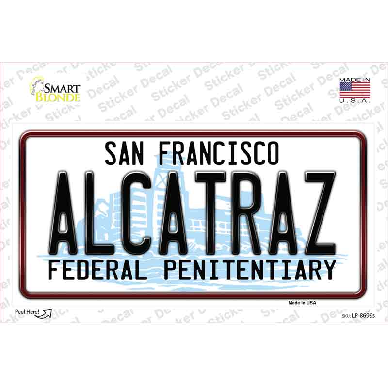 Alcatraz Novelty Sticker Decal