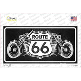 Route 66 With Bikes Novelty Sticker Decal