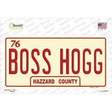 Boss Hogg Hazzard County Novelty Sticker Decal