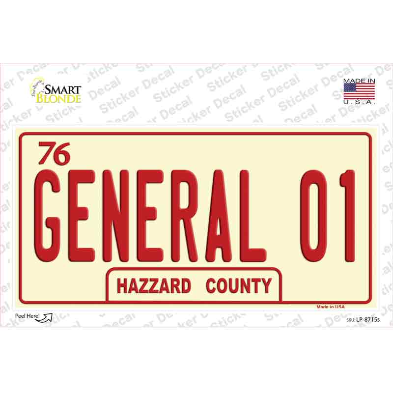 General 01 Novelty Sticker Decal