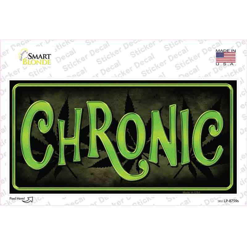 Chronic Novelty Sticker Decal