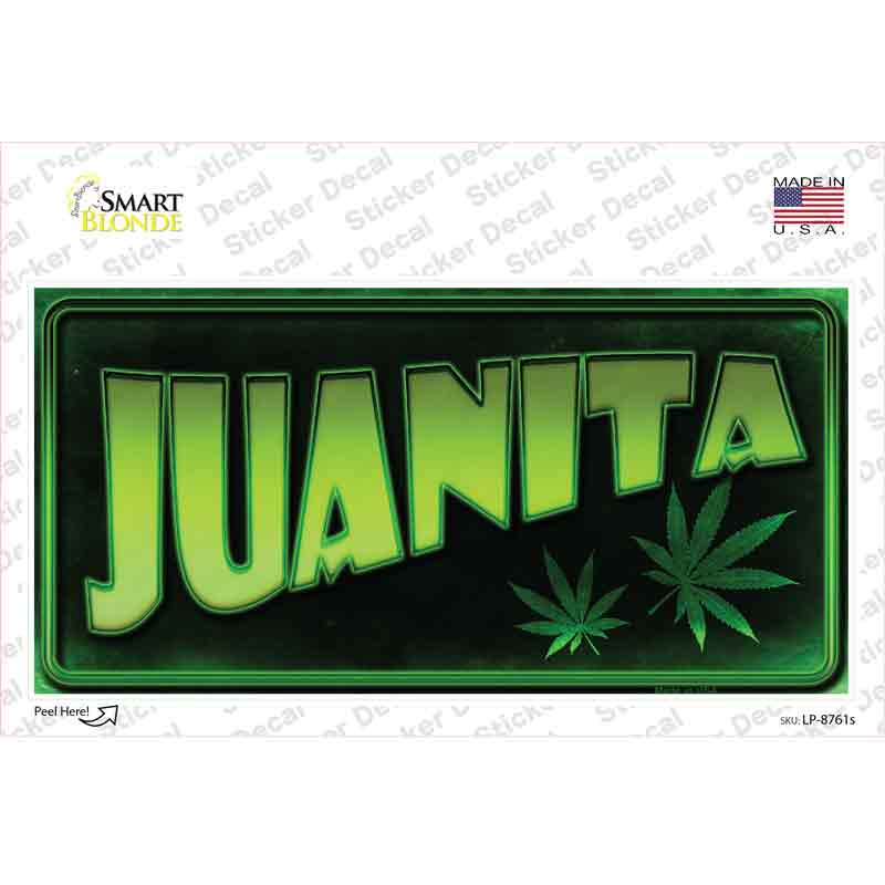Juanita Novelty Sticker Decal