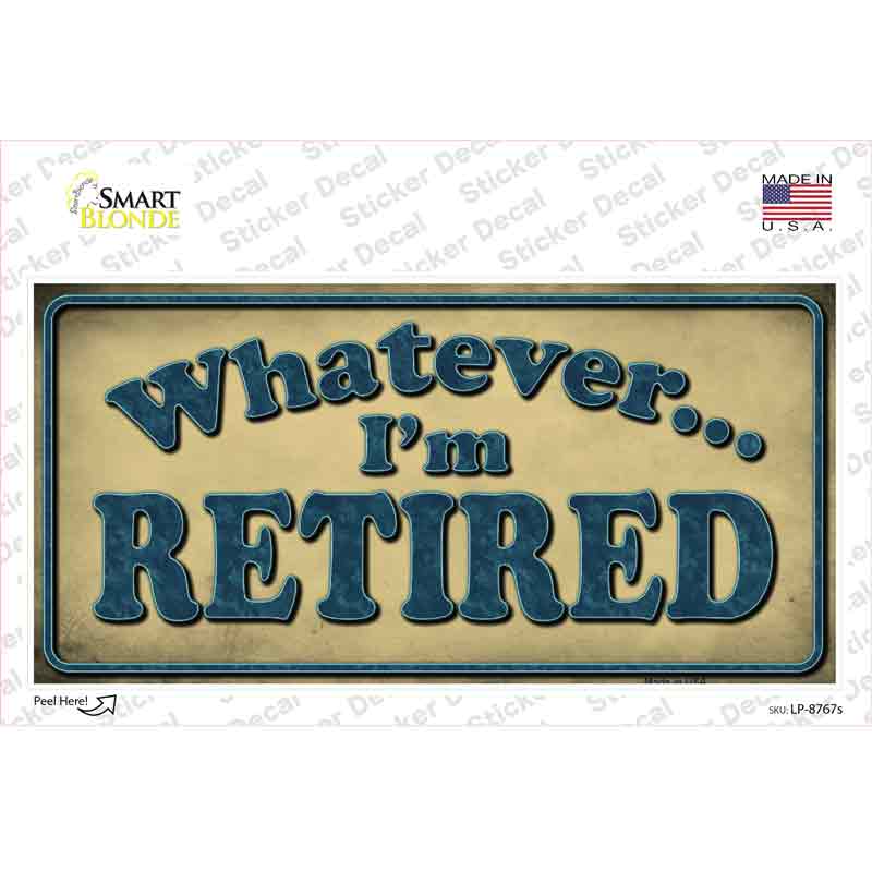 Retired Novelty Sticker Decal