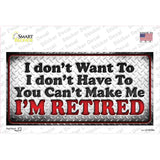 You Cant Make Me Novelty Sticker Decal