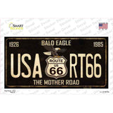 Bald Eagle Route 66 Novelty Sticker Decal