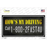 Hows My Driving Novelty Sticker Decal