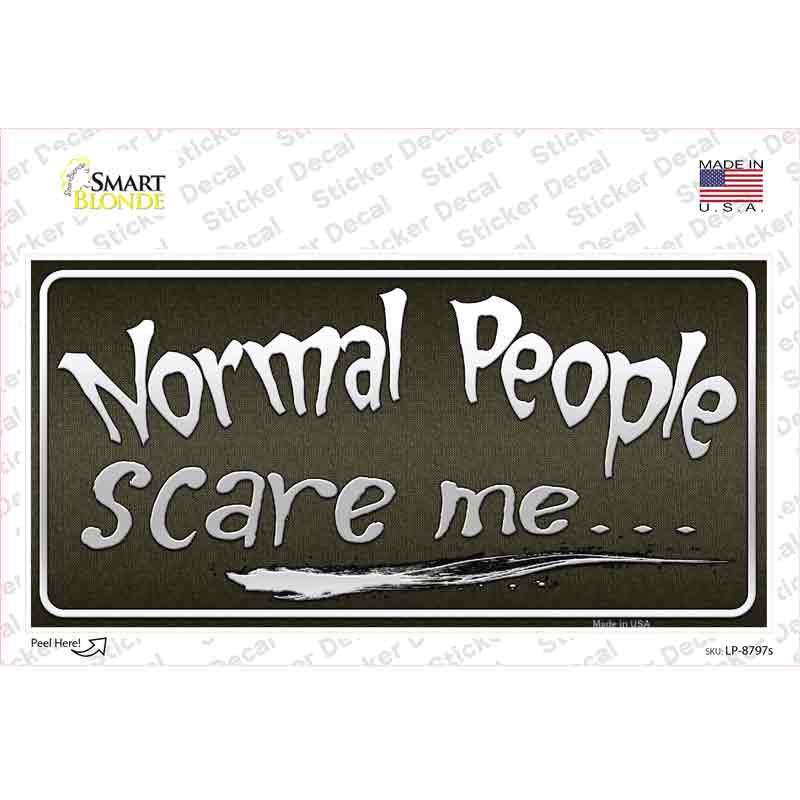 Normal People Novelty Sticker Decal