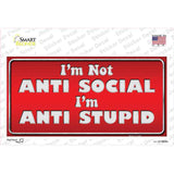 Anti Social Novelty Sticker Decal