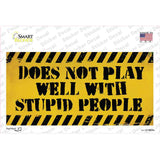 Does Not Play Well Novelty Sticker Decal