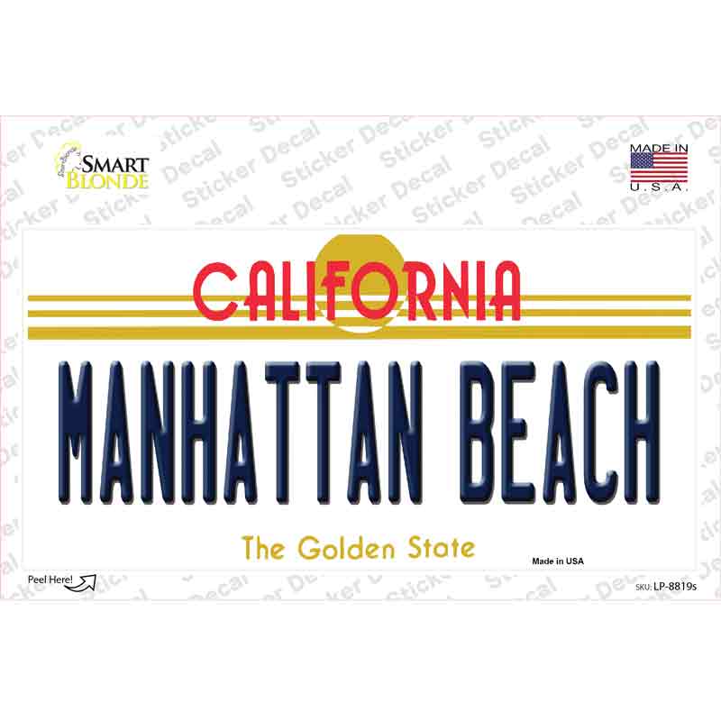 Manhattan Beach CA Novelty Sticker Decal