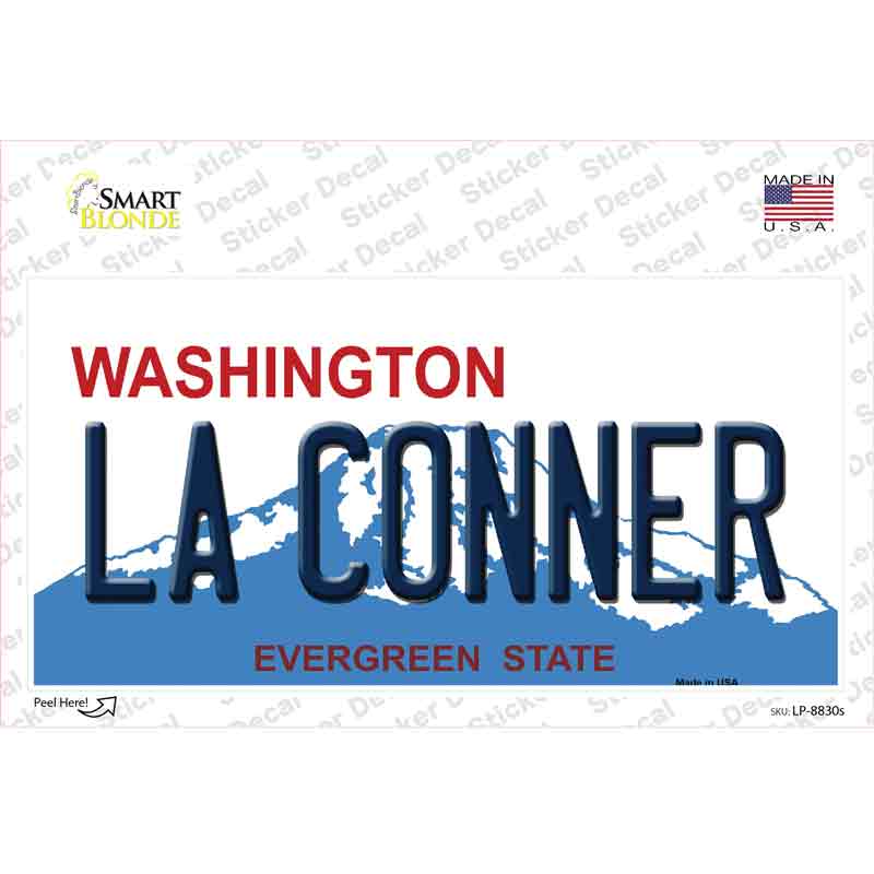 La Conner Washington Novelty Sticker Decal