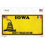 Iowa Dont Tread On Me Novelty Sticker Decal