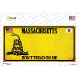 Massachusetts Dont Tread On Me Novelty Sticker Decal