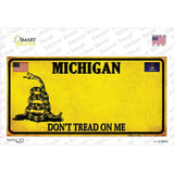Michigan Dont Tread On Me Novelty Sticker Decal