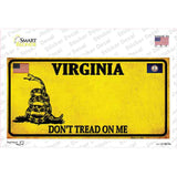 Virginia Dont Tread On Me Novelty Sticker Decal