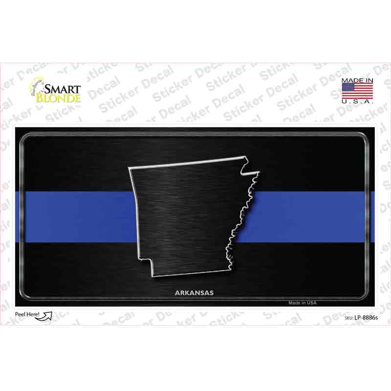 Arkansas Thin Blue Line Novelty Sticker Decal