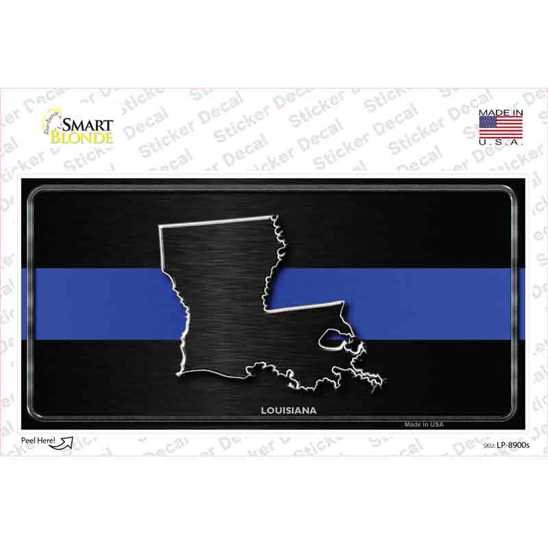 Louisiana Thin Blue Line Novelty Sticker Decal