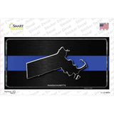 Massachusetts Thin Blue Line Novelty Sticker Decal