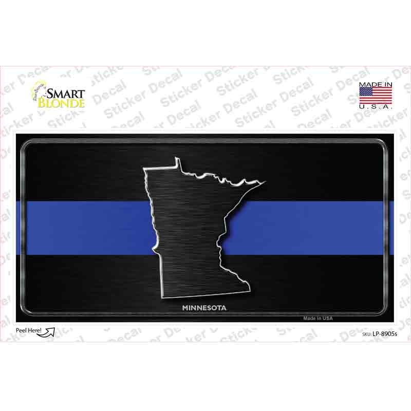 Minnesota Thin Blue Line Novelty Sticker Decal