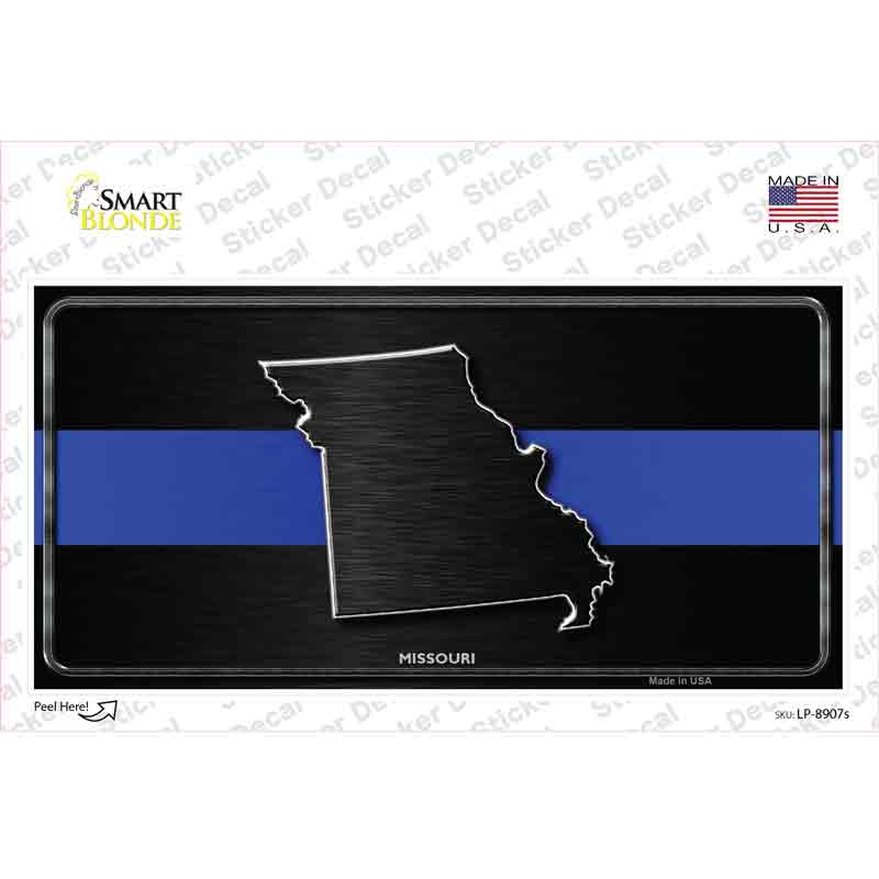 Missouri Thin Blue Line Novelty Sticker Decal