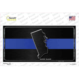Rhode Island Thin Blue Line Novelty Sticker Decal