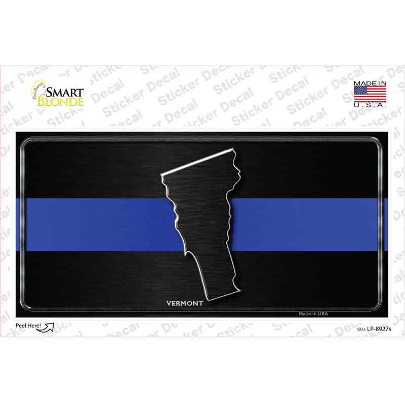 Vermont Thin Blue Line Novelty Sticker Decal