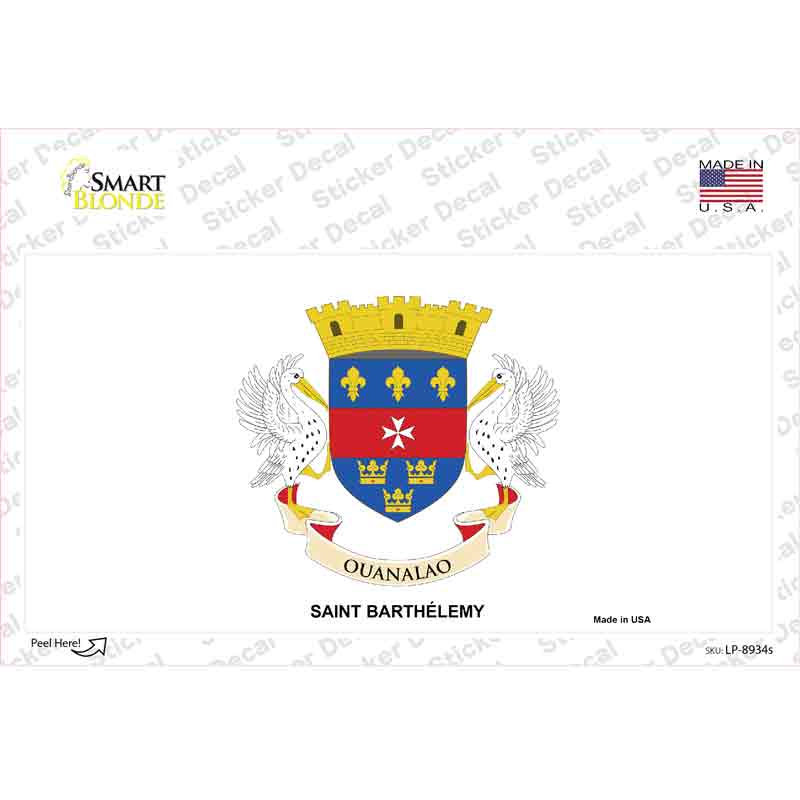 Saint Barthelemy Novelty Sticker Decal