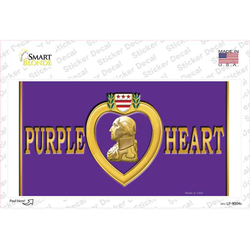 Purple Heart Novelty Sticker Decal