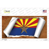 Arizona Flag Scroll Novelty Sticker Decal