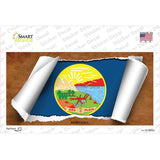 Montana Flag Scroll Novelty Sticker Decal