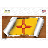 New Mexico Flag Scroll Novelty Sticker Decal