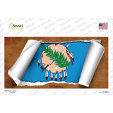 Oklahoma Flag Scroll Novelty Sticker Decal