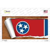 Tennessee Flag Scroll Novelty Sticker Decal