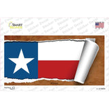 Texas Flag Scroll Novelty Sticker Decal