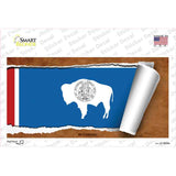 Wyoming Flag Scroll Novelty Sticker Decal