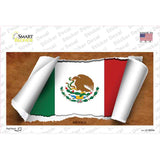 Mexico Flag Scroll Novelty Sticker Decal