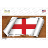 England Flag Scroll Novelty Sticker Decal