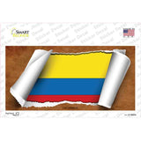 Colombia Flag Scroll Novelty Sticker Decal