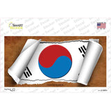 South Korea Flag Scroll Novelty Sticker Decal