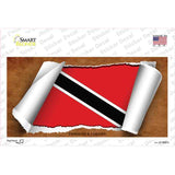 Trinidad & Tobago Flag Scroll Novelty Sticker Decal