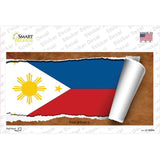 Philippines Flag Scroll Novelty Sticker Decal