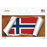 Norway Flag Scroll Novelty Sticker Decal